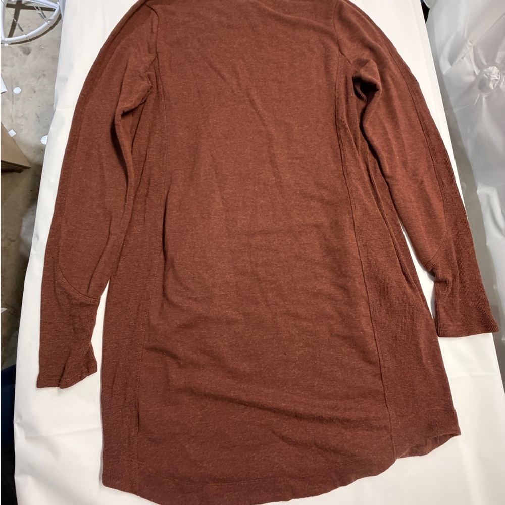 Athleta Long Sleeve Tunic Dress in Rust - Picture 6 of 8
